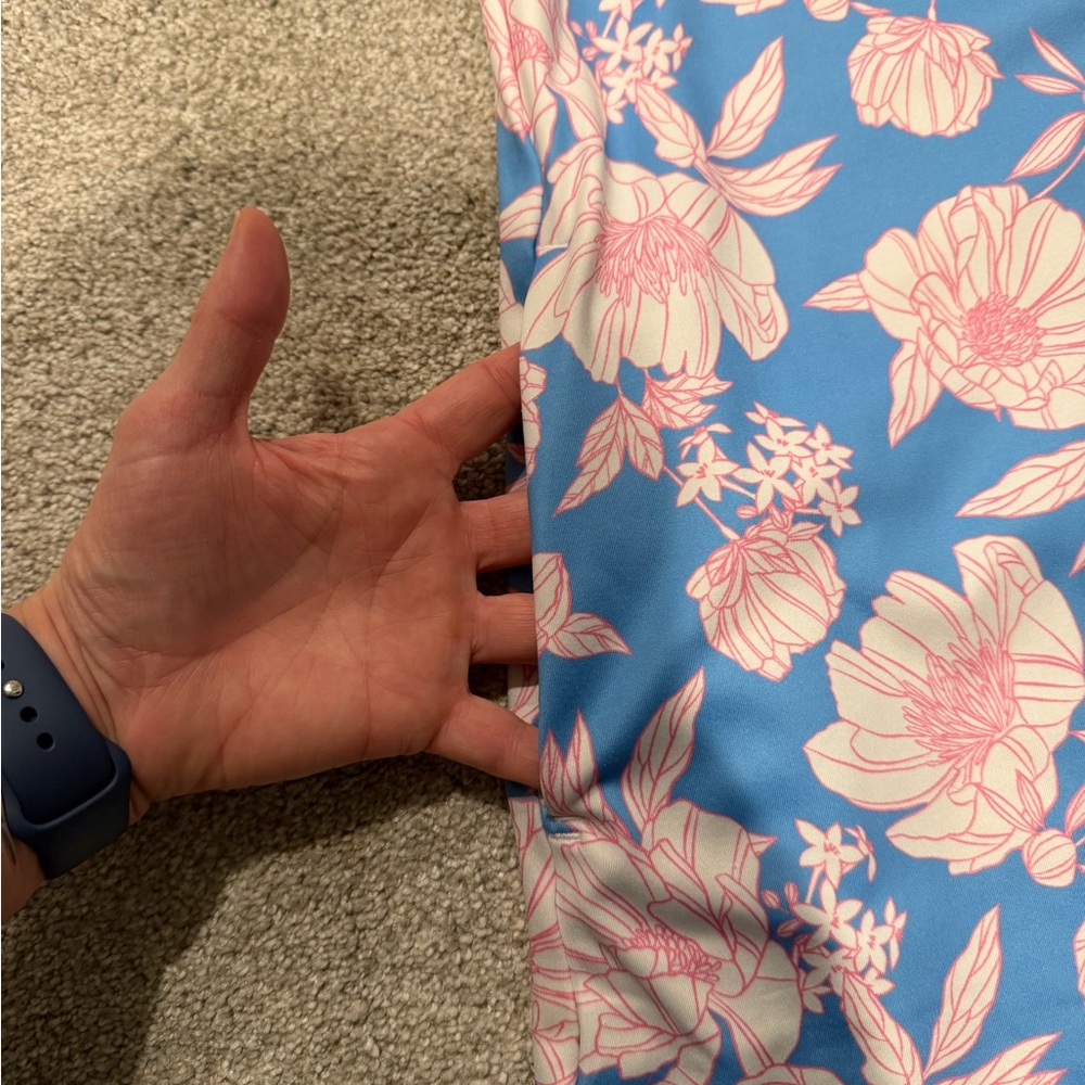 Izod Blue and Pink Floral Women’s Tennis Dress size Large - Picture 2 of 7